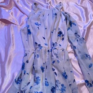 Jessica Howard Floral blue dress